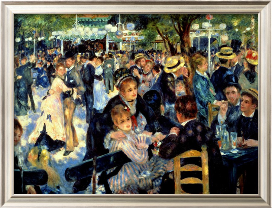 Ball at the Moulin De La Galette, 1876 - Pierre-Auguste Renoir painting on canvas